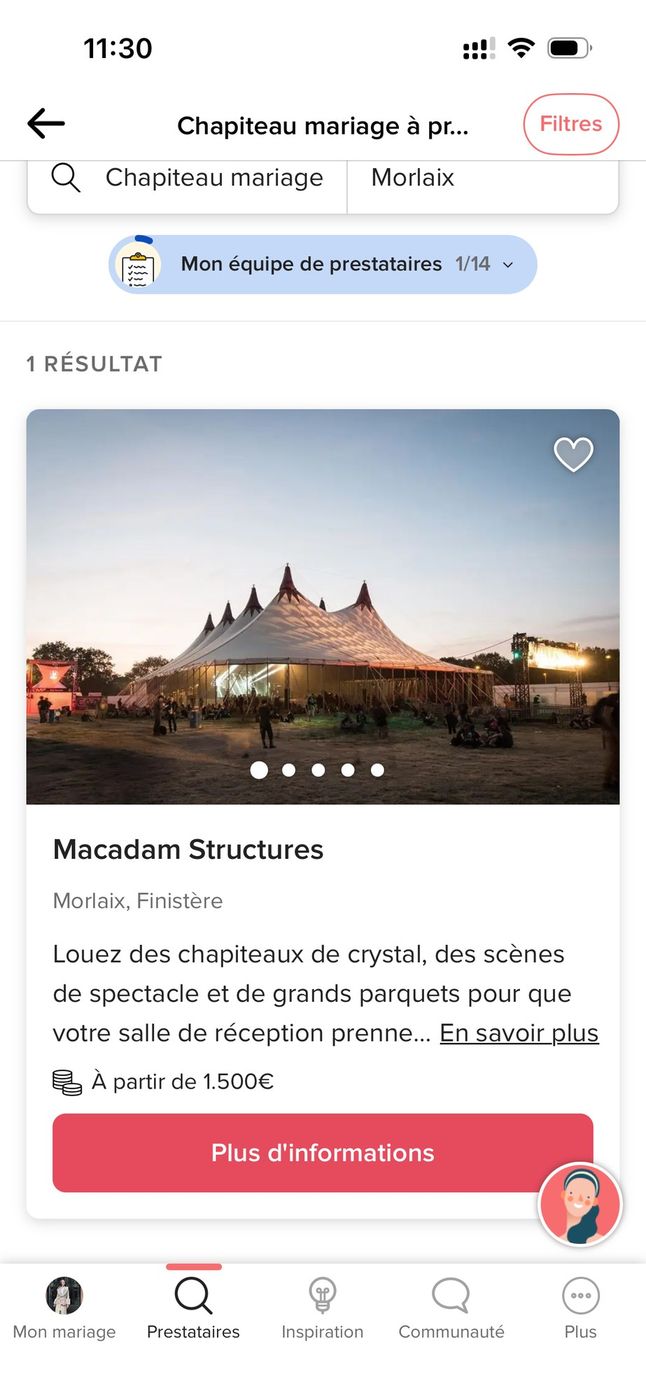 Structures et tentes